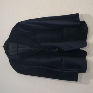 Paul Frederick Navy Blue Velvet Blazer Size XLarge
